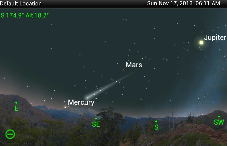 Komeet ISON 17nov